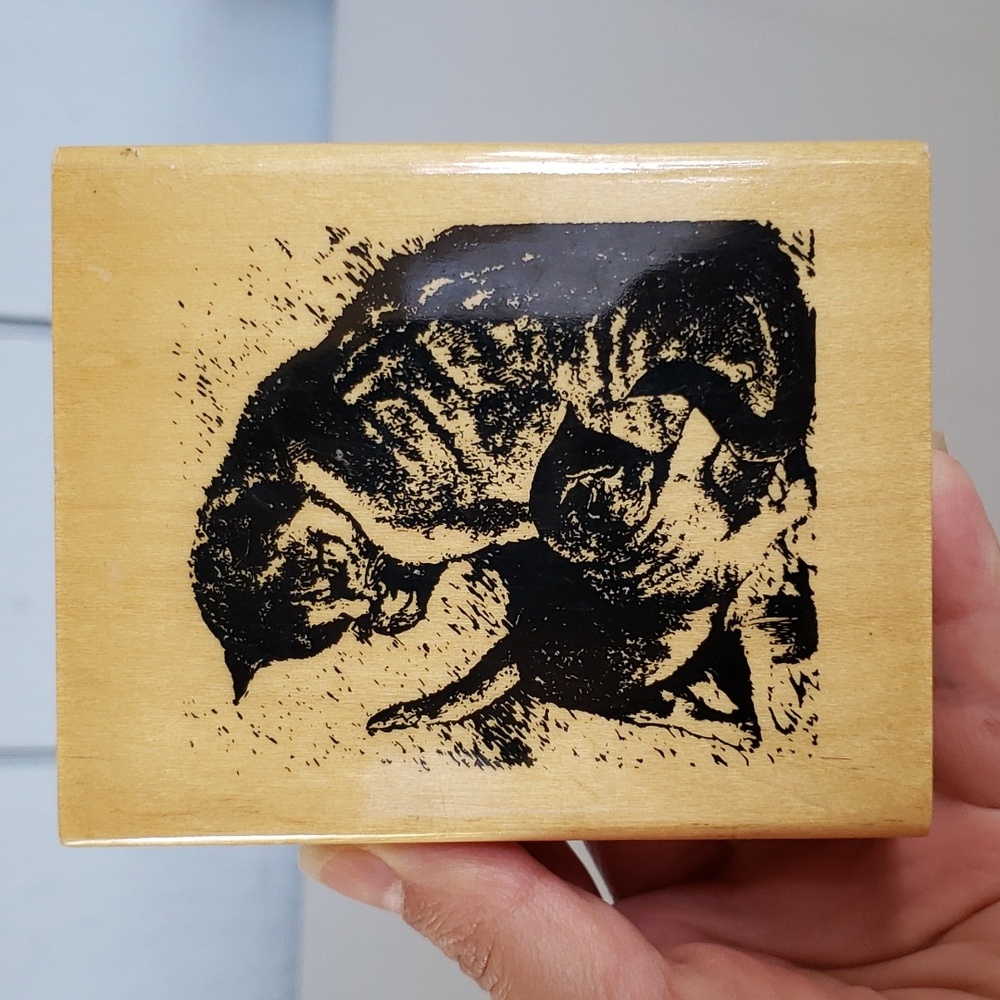 Mom and Kitten Stamp Cat Stamp Cat Stamps Cat Scrapbook